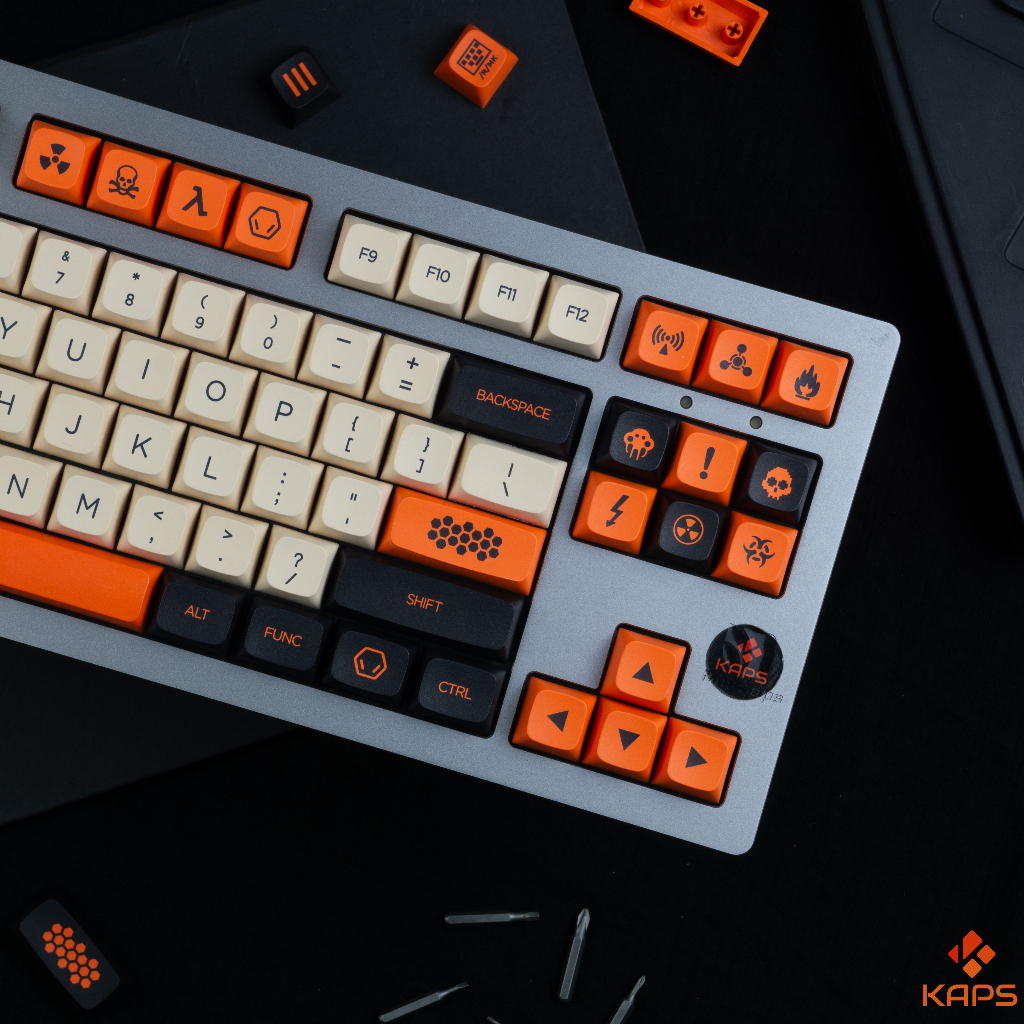 Keycap Carbon PBT profile XDA in dyesub 142 nút cho bàn phím cơ layout 108/104/98/87/84/75/68/64/61