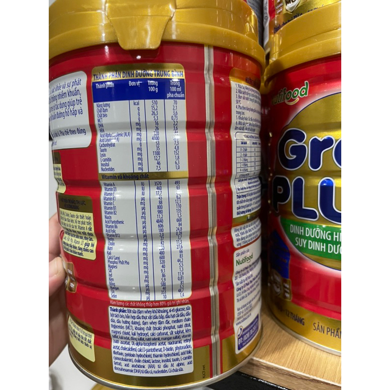 SỮA BỘT NUTI GROWPLUS ĐỎ 780G