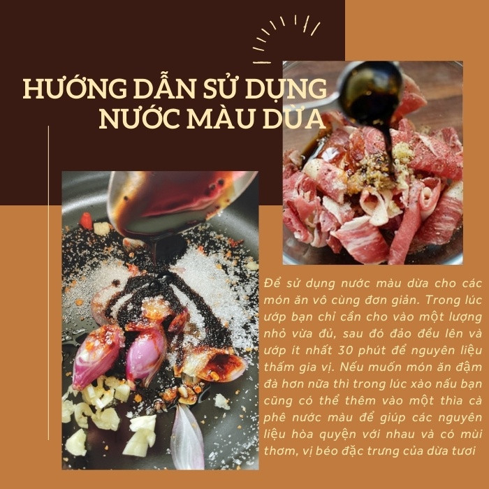 Nước Màu Dừa Bến Tre Cho những món kho Việt thêm đậm đà chai 250ml