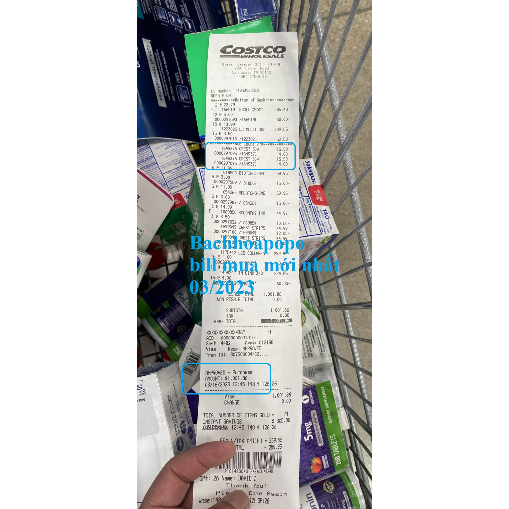 Tuýp Kem đánh răng Crest 3D 147g White Advanced Whitening tuýp 147g từ Mỹ