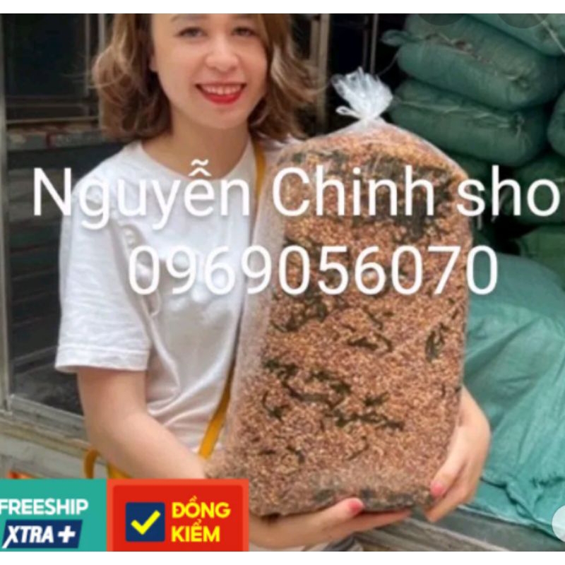 combo 10 kg gạo lứt sấy rong biển đóng túi nilon