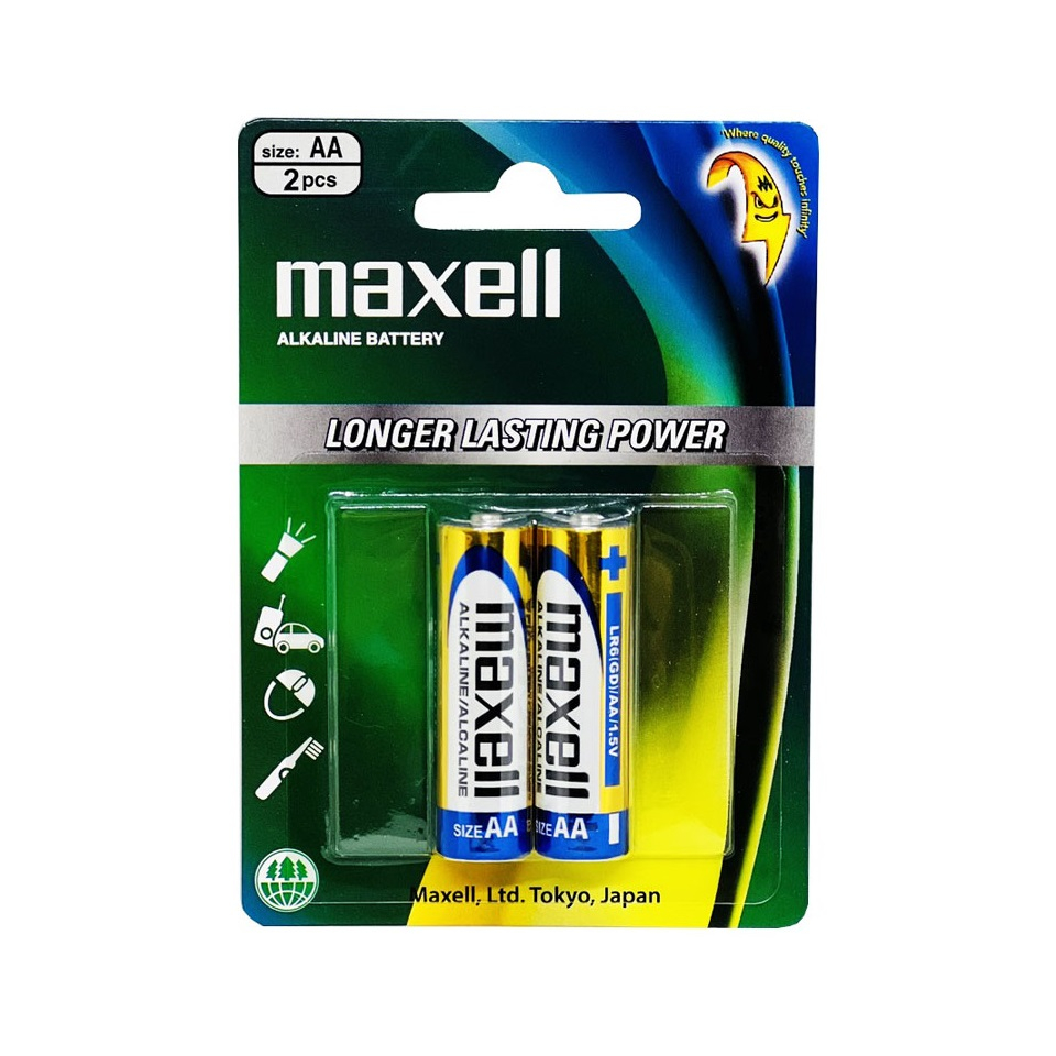 Vỉ 2 viên Pin tiểu AA Maxell