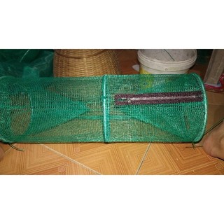 Lợp ếch đa năng.lồng bẫy ếch gấp gọn 2 hom vào