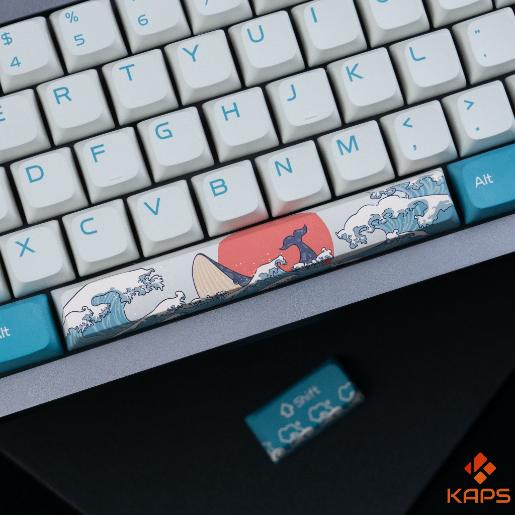 Keycap Coral Sea PBT profile XDA in dyesub 126 nút cho bàn phím cơ layout 108/104/98/87/84/75/68/64/61