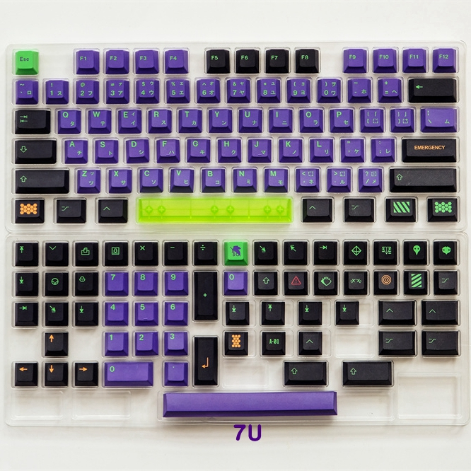 Keycap Eva PBT profile Cherry in dyesub 134 nút cho bàn phím cơ layout 108/104/98/87/84/75/68/64/61