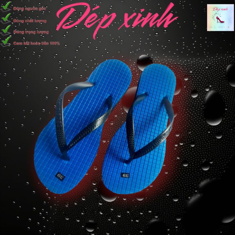 Dép tông kẹp nam, nử sọc caro, siêu bền mang nhà