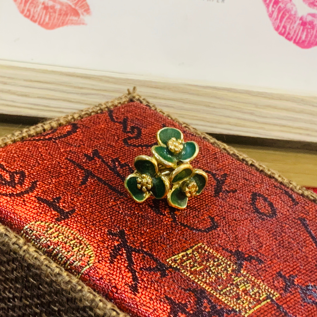 1307 Bông tai lẻ chiếc, Bất đối xứng cá tính Độc lạ | Vintage || Si Nhật | Japan | 2HAND