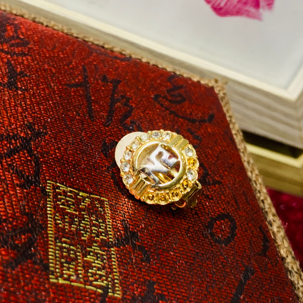 1407 Bông tai lẻ chiếc, Bất đối xứng cá tính Độc lạ | Vintage || Si Nhật | Japan | 2HAND