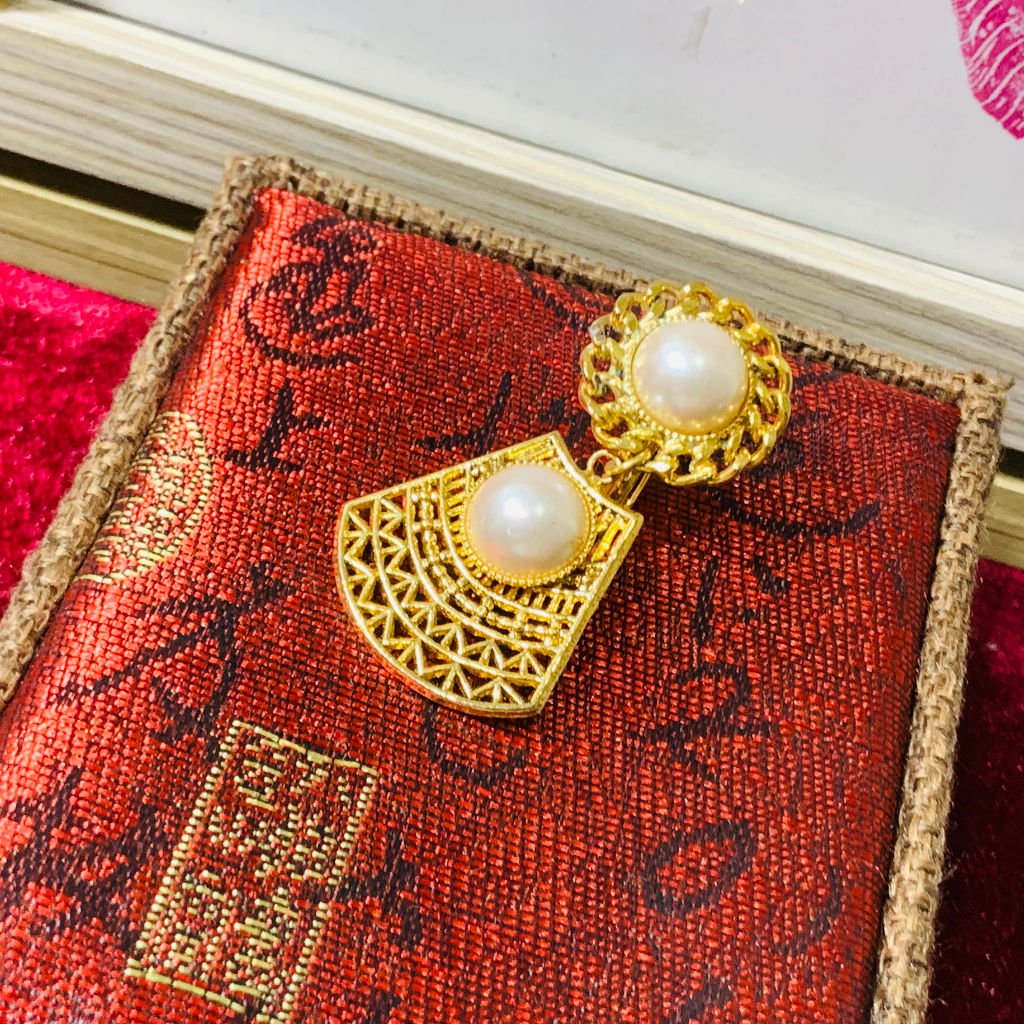 1407 Bông tai lẻ chiếc, Bất đối xứng cá tính Độc lạ | Vintage || Si Nhật | Japan | 2HAND