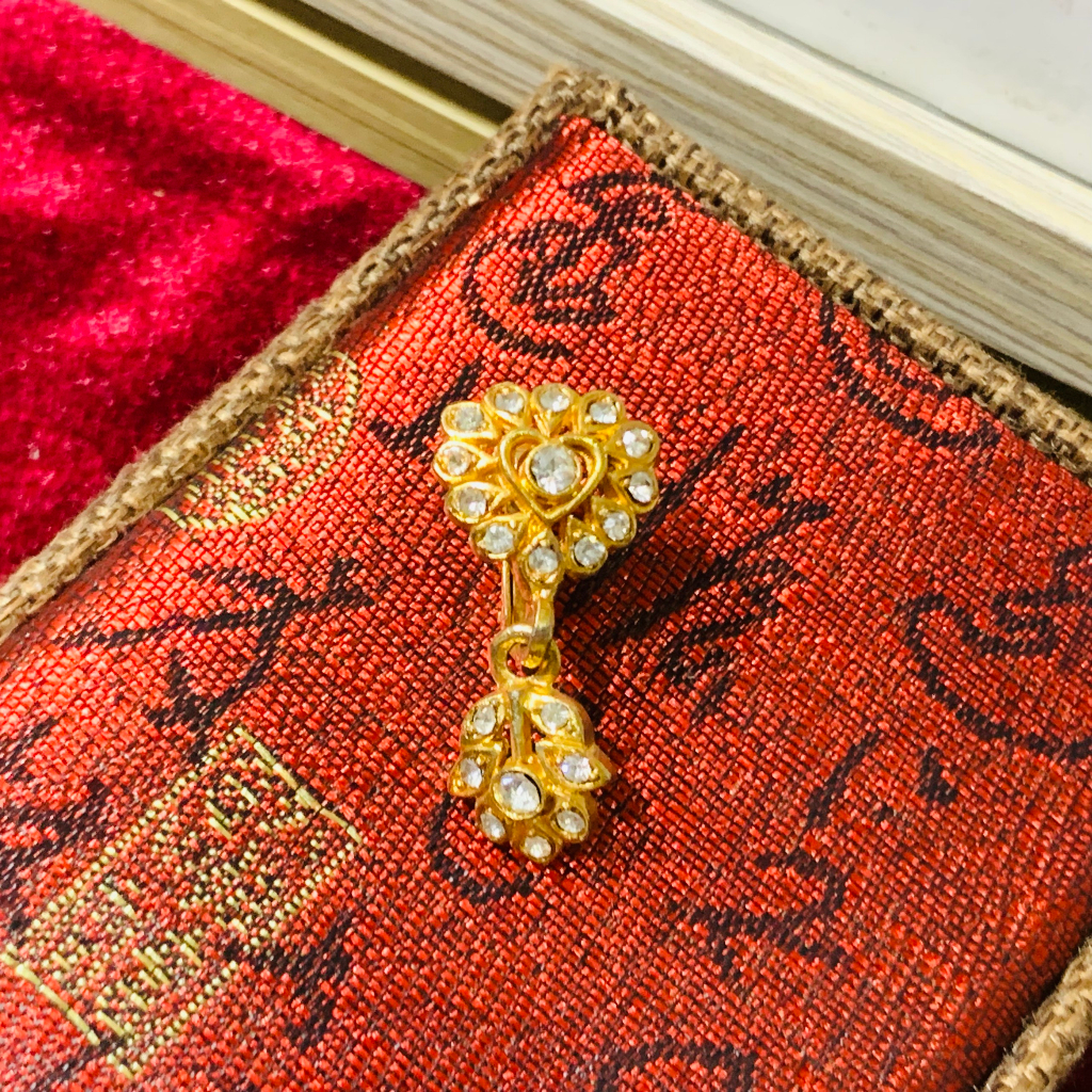 1407 Bông tai lẻ chiếc, Bất đối xứng cá tính Độc lạ | Vintage || Si Nhật | Japan | 2HAND