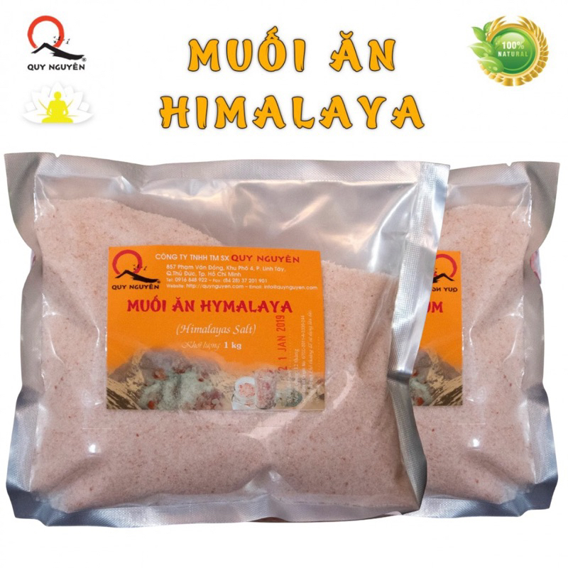 Muối ăn Himalaya  Quy Nguyên Thầy Tuệ Hải 1kg