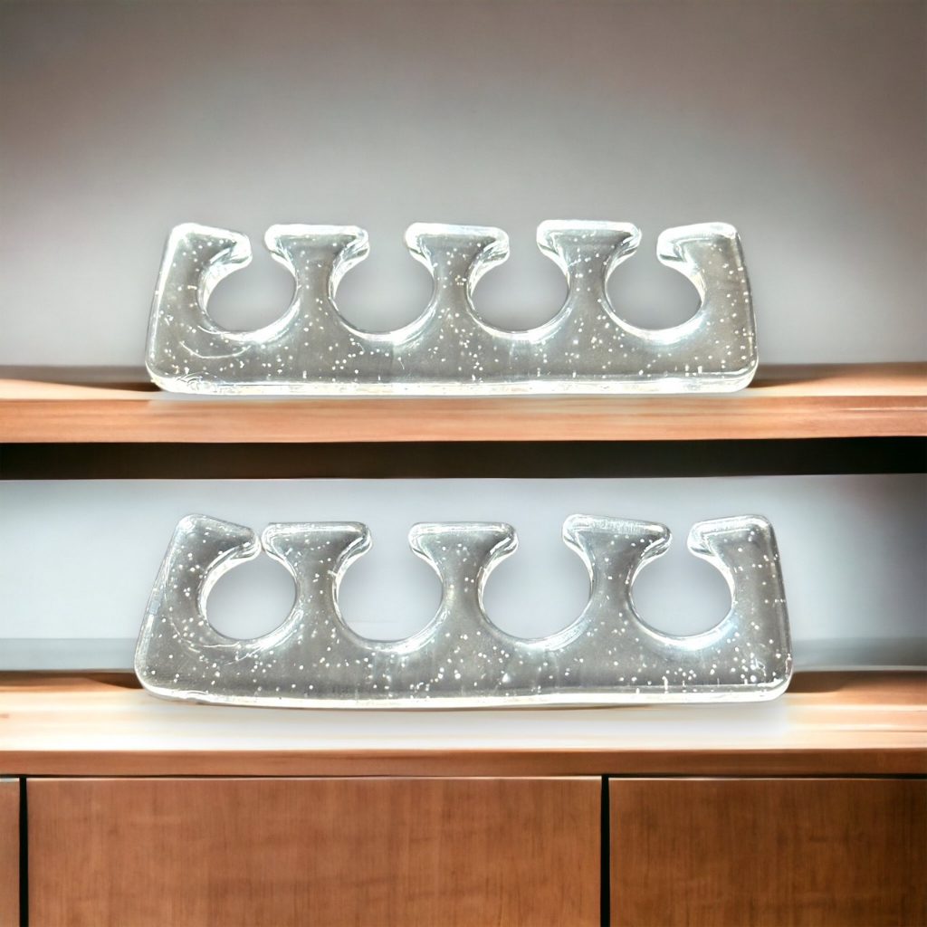 Bộ tách ngón silicon, kẹp tách ngón chân làm nail 2 cái