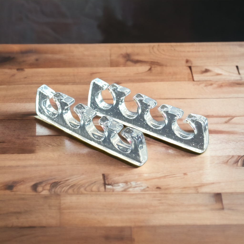 Bộ tách ngón silicon, kẹp tách ngón chân làm nail 2 cái