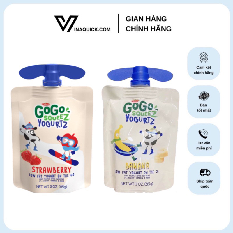 Sữa Chua Túi Gogo SqueeZ YogurtZ - VINAQUICK