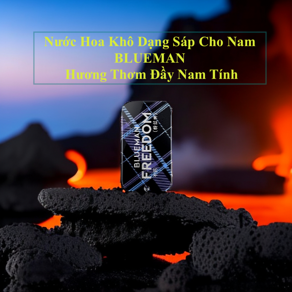 Nước Hoa Khô Dạng Sáp Cho Nam BLUEMAN Lưu Hương Lâu Đến 7-10H