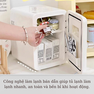 Tủ Lạnh Mini Đựng Mỹ Phẩm, Đồ Uống...Dung Tích 6L - Tiết Kiệm Điện