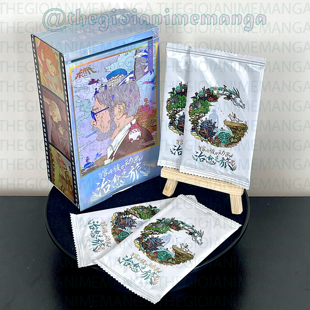 (Lẻ 1 pack ) Set ảnh thẻ nhân phẩm Chainsaw-man Ghibli Attack On Titan anime chibi card sưu tập gacha