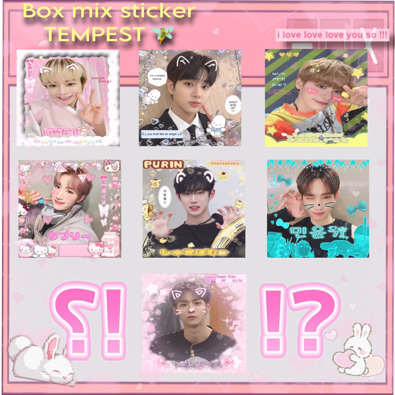 Set 35c sticker niêm phong TEMPEST ko cán bóng