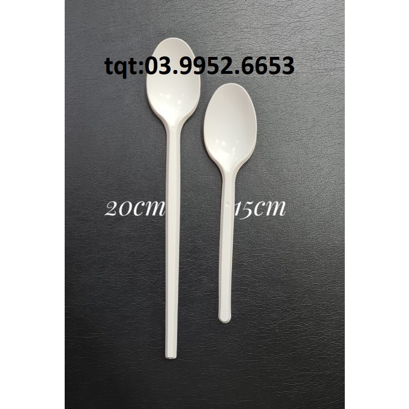Sỉ Bịch 50 muỗng nhựa trà sữa siêu dài 20cm chọn màu , thìa nhựa 20cm, hàng cao cấp