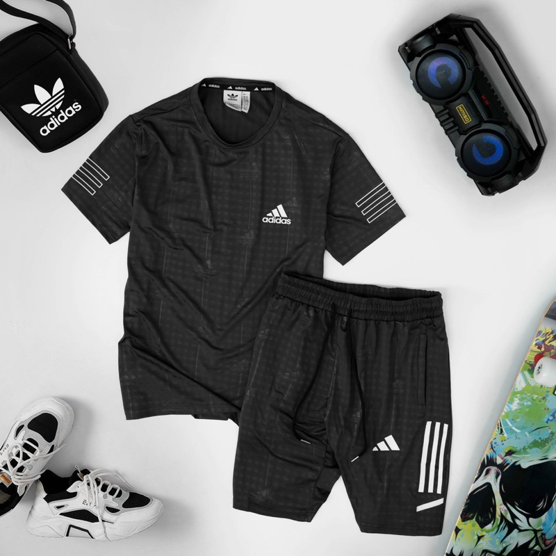 Bộ quần áo nam, quần áo thể thao nam chất thun lạnh co giãn thấm hút mồ hôi tốt