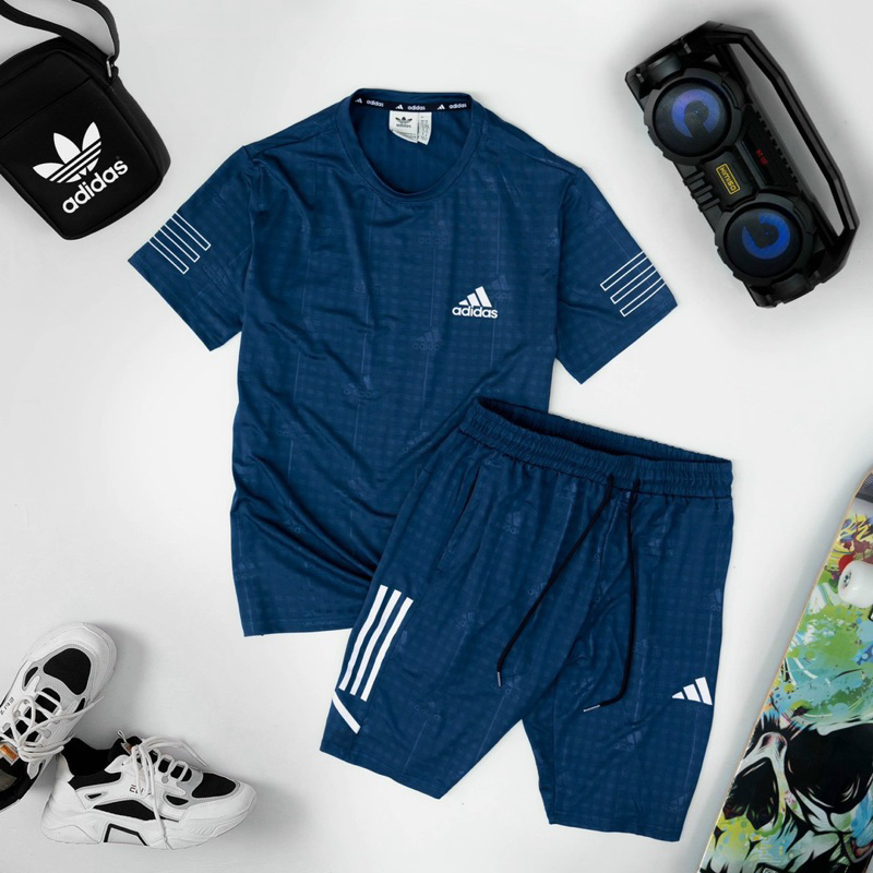 Bộ quần áo nam, quần áo thể thao nam chất thun lạnh co giãn thấm hút mồ hôi tốt