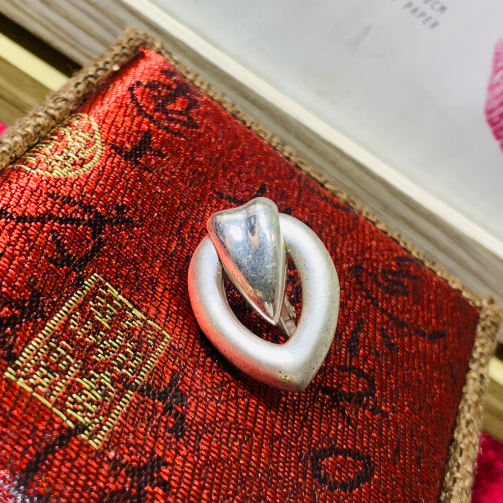 1407.2 Bông tai lẻ chiếc, Bất đối xứng cá tính Độc lạ | Vintage || Si Nhật | Japan | 2HAND