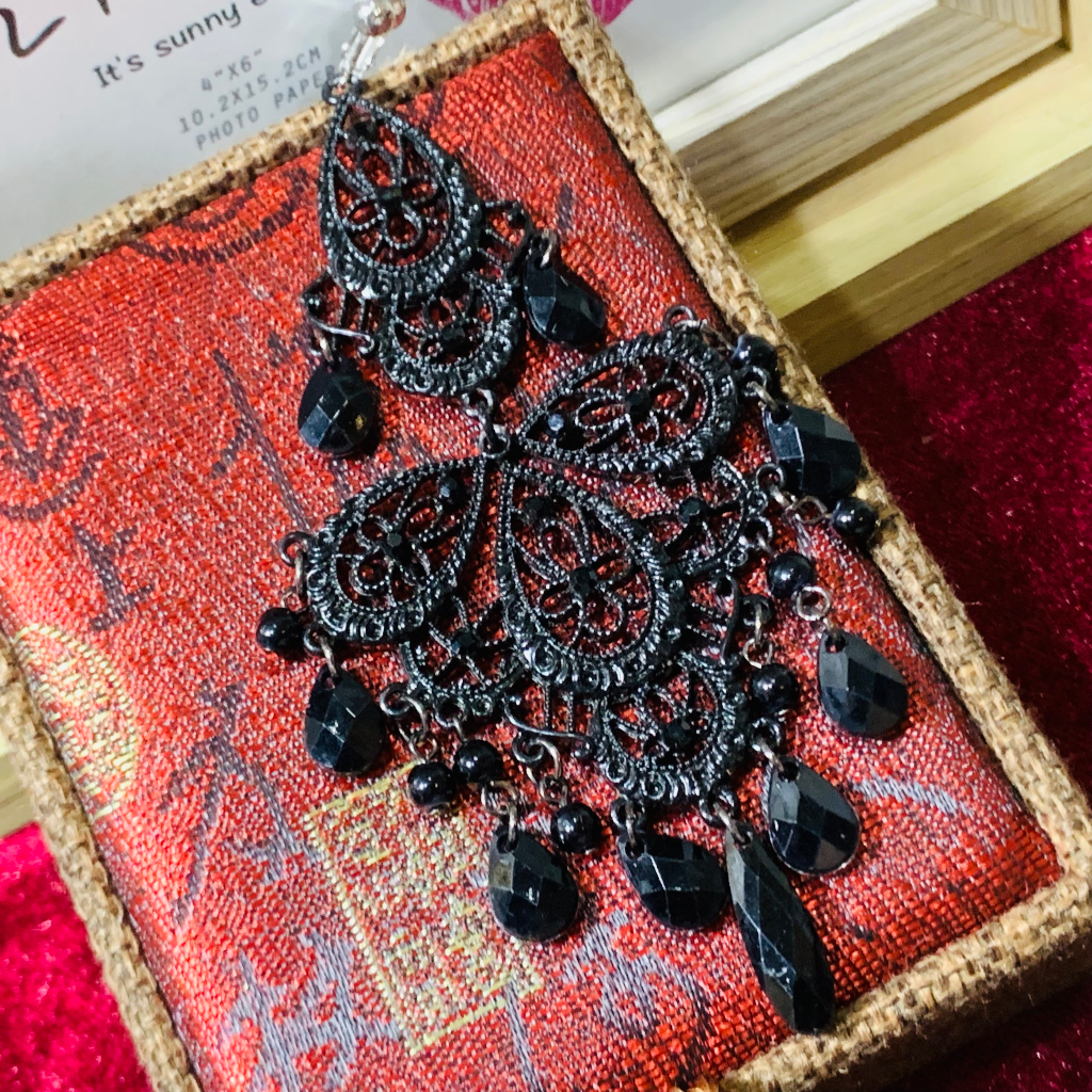 1407.2 Bông tai lẻ chiếc, Bất đối xứng cá tính Độc lạ | Vintage || Si Nhật | Japan | 2HAND