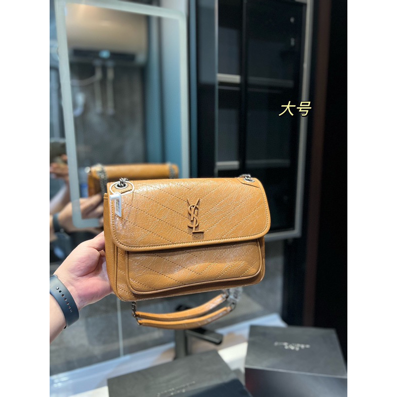 Túi xách ysl size 23&28 cm màu nâu cực xinh