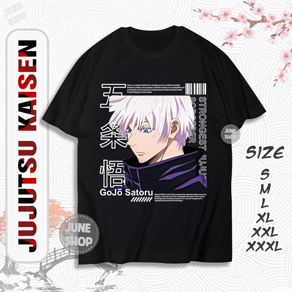 Áo Jujutsu Kaisen mẫu mới - Áo Anime hình Sukuna Gojo, Inumaki chất cotton 4 chiều