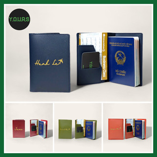 Bao da hộ chiếu in tên, bao da passport , cover passport in tên chính chủ YOURS