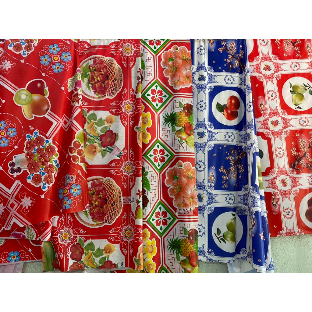 Khăn trải bàn in hoa chống thấm nước sang trọng
