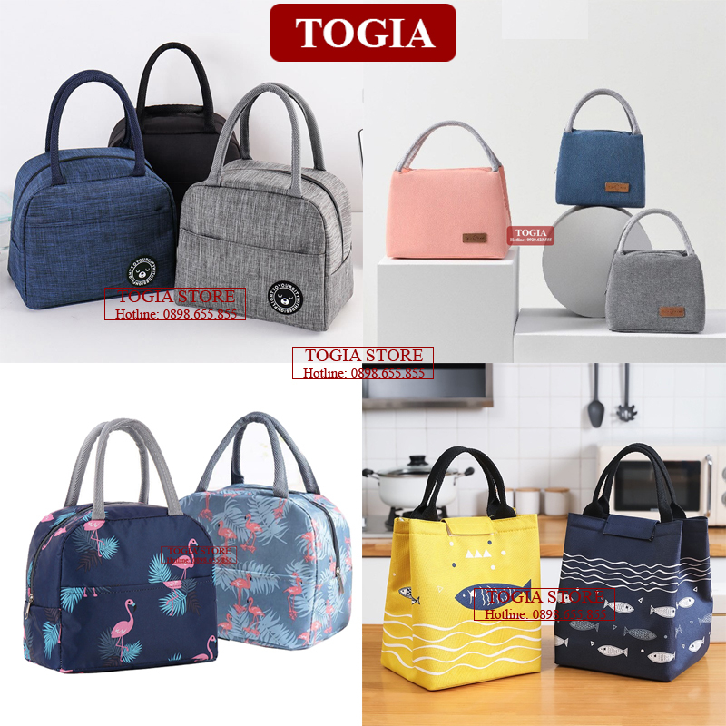 Túi Giữ Nhiệt - Túi Đựng Hộp Cơm Văn Phòng Hình Cá 19 x 23cm TOGIA