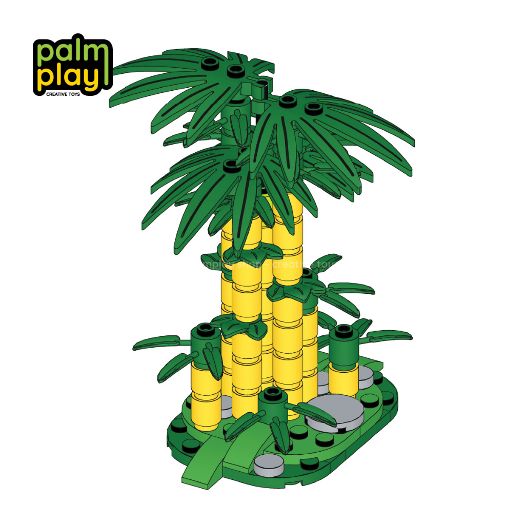 Mô hình MOC Cây Tre - Bộ đồ chơi gạch lắp ráp xếp hình