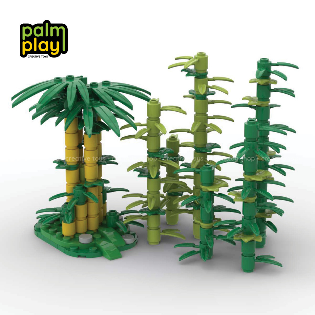 Mô hình MOC Cây Tre - Bộ đồ chơi gạch lắp ráp xếp hình