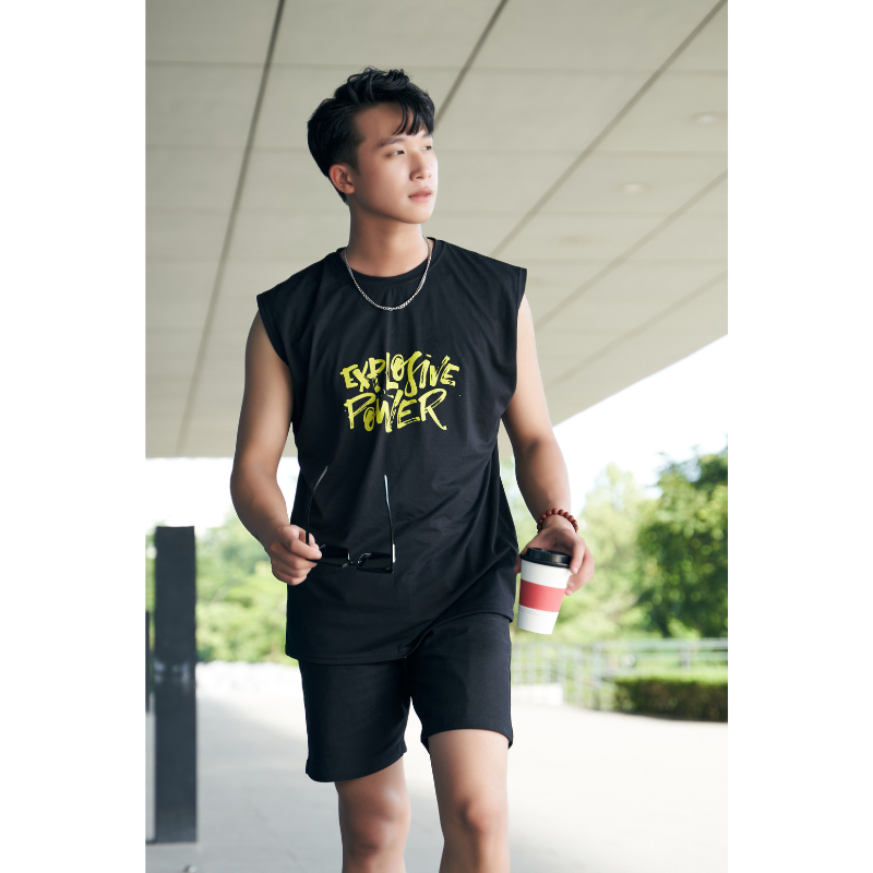 Áo thun ba lỗ tanktop nam SAT-Power vải thun mềm mịn, dày dặn, trẻ trung chuẩn form