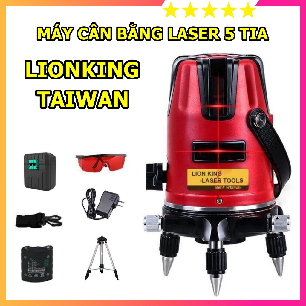 MÁY BẮN CỐT LASER 5 TIA LIOKING ĐÀI LOAN (MÁY CÂN BẰNG LASER) - TIA SÁNG SIÊU NÉT