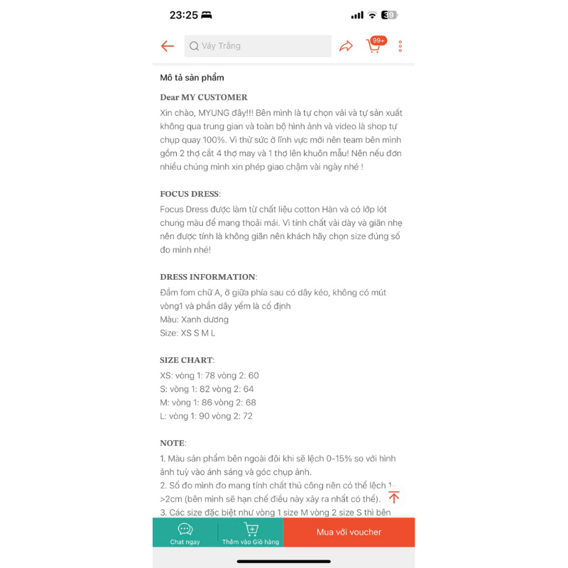 Đầm yếm xanh Myung Offical