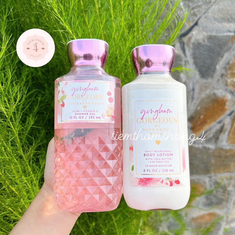 •𝐆𝐢𝐧𝐠𝐡𝐚𝐦 𝐆𝐨𝐫𝐠𝐞𝐨𝐮𝐬• Bath & Body Works - Sản phẩm dưỡng và xịt thơm toàn thân dành cho nữ