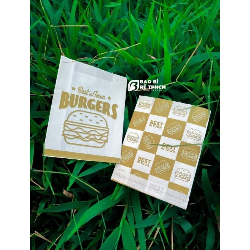 100 Túi HAMBURGER mẫu sang tây