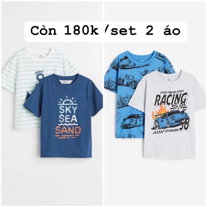 Sét 2 áo HM auth cho bé từ 18m đến 10y