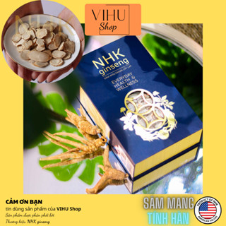 Nhân sâm Mỹ NHK ginseng mang tính hàn, nhập khẩu từ Wisconsin Hoa Kỳ, hộp 100g (khác với tính nhiệt hồng sâm Hàn Quốc)