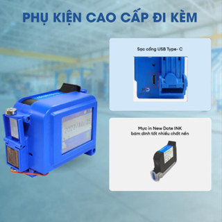 Máy In Date Cầm Tay Hiền Cường - In Date, NSX-HSD, Logo, Mã Vạch Trên Mọi Bề Mặt Chất Liệu