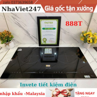 Bếp điện từ đôi Faster FS 888T -bếp từ tốt,bền,đẹp,sang trọng,giá rẻ-bảo hành 36 tháng tại nhà