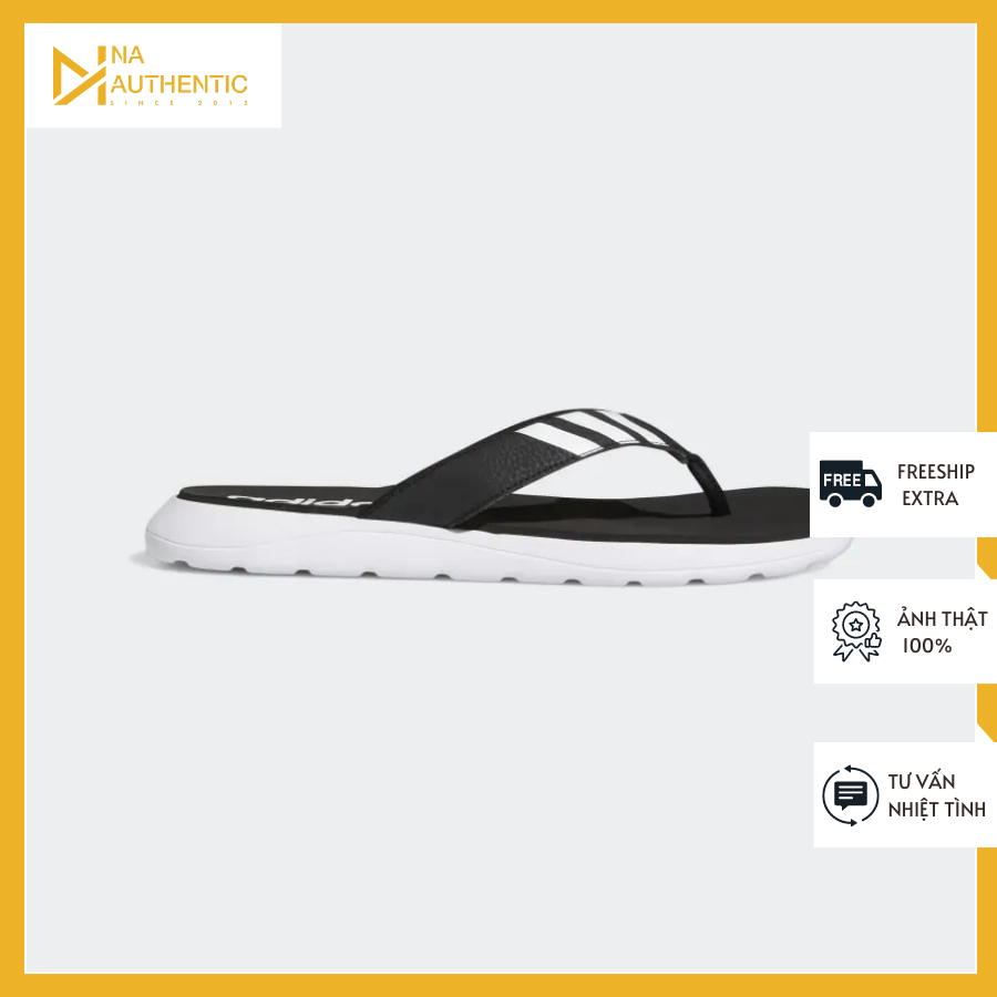 Dép Adidas Comfort Trắng Đen