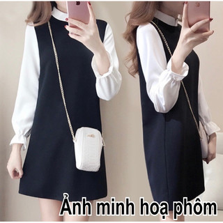 Đầm tiểu thư phôm suông xk