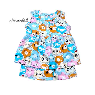 [ Bé Gái Ngắn Size 6: 12kg] Đồ bộ BABYDOLL bé gái chất vải TOLE/ LANH 2 DA LOẠI 1 siêu mát mùa hè - NHÀ AN KIDS