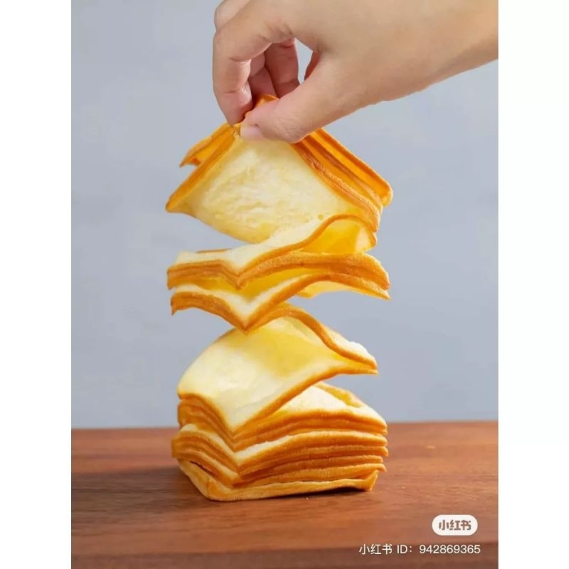 Bánh Gối Ngàn Lớp Bơ Sữa Siêu Ngon Gói Lớn 210g