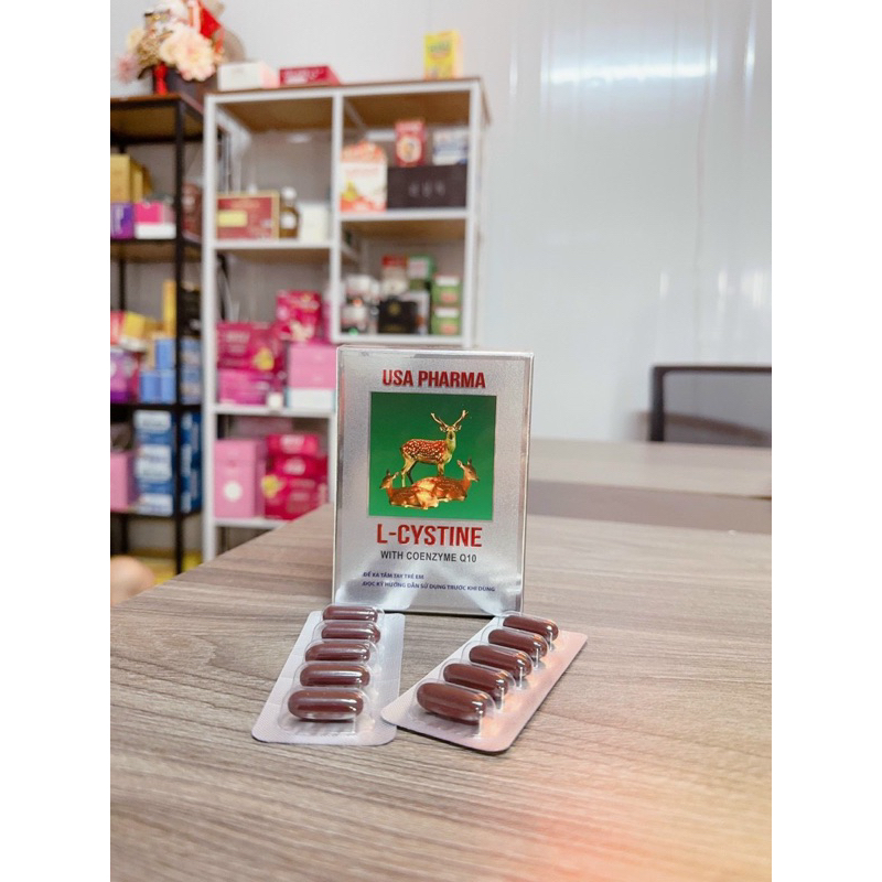 Viên Uống L-Cystine Đẹp Da , Giảm Sạm Nám , Ngăn Rụng Tóc ( Hộp 60 Viên )