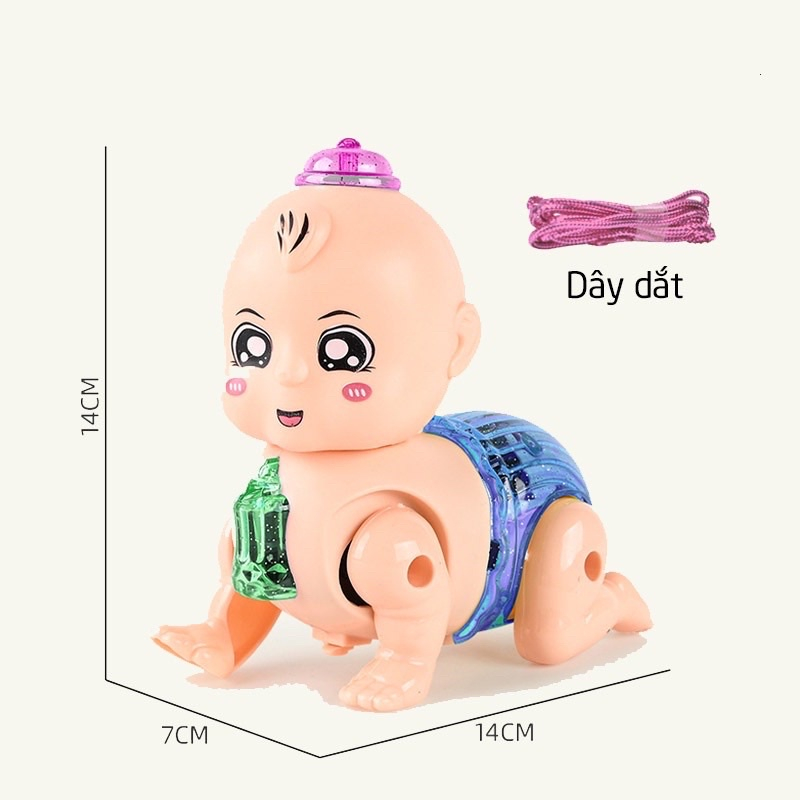 Đồ Chơi Em Bé Ngậm Bình Sữa Tập Bò Cho Bé Yêu  - Dừa Shopkids