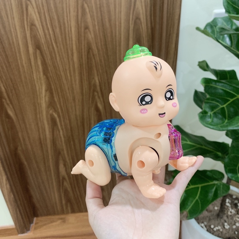 Đồ Chơi Em Bé Ngậm Bình Sữa Tập Bò Cho Bé Yêu  - Dừa Shopkids